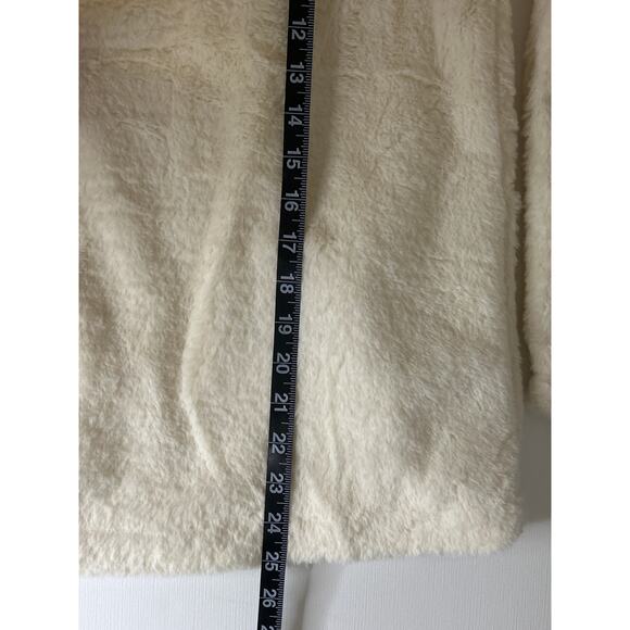 Hem & Thread Women’s Small Sherpa Pullover Cream Chevron Quarter Zip NWT - Picture 8 of 10